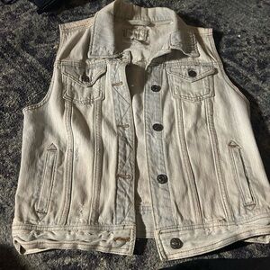 Forever 21 Light Blue Denim Vest